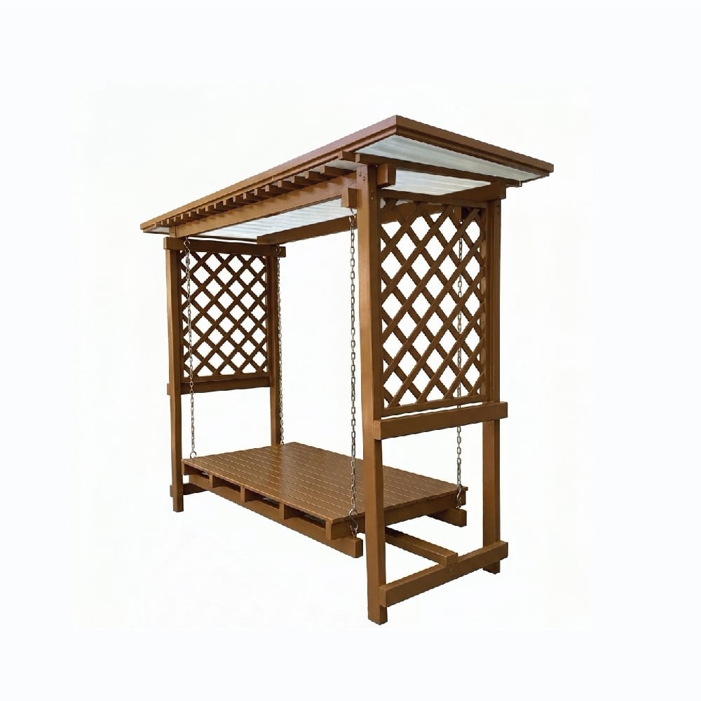ชิงช้าแคร่ใหญ่มีหลังคา VINYL CREATION SW-SD1R_BR สีน้ำตาล_0